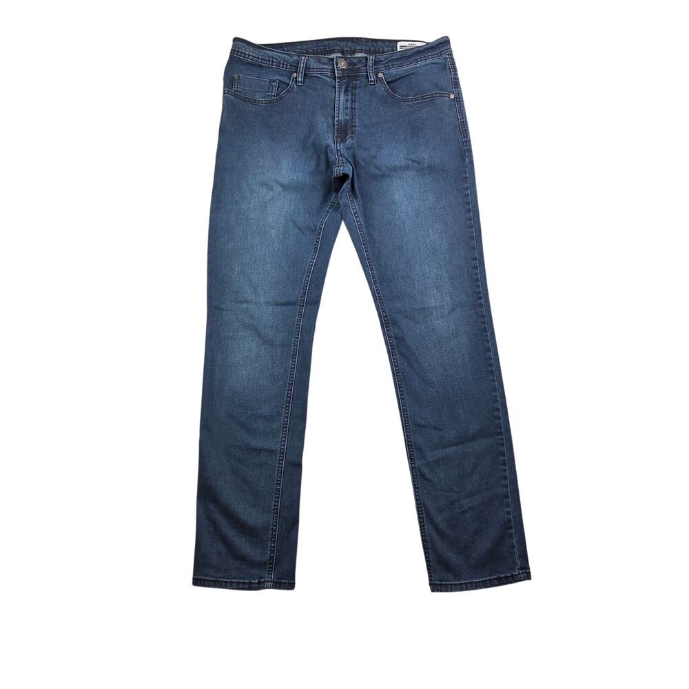 Buffalo David Bitton Axel Slim Stretch Jeans Mens 34 x 32 Blue Dark Wash 1342536